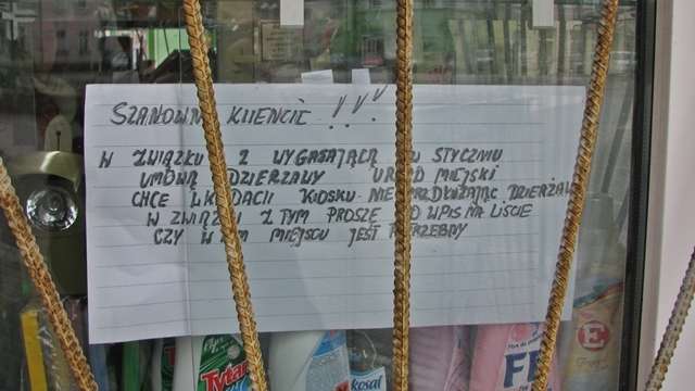 Kiosk ma zniknąć