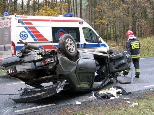Wypadek koło Podgaj 