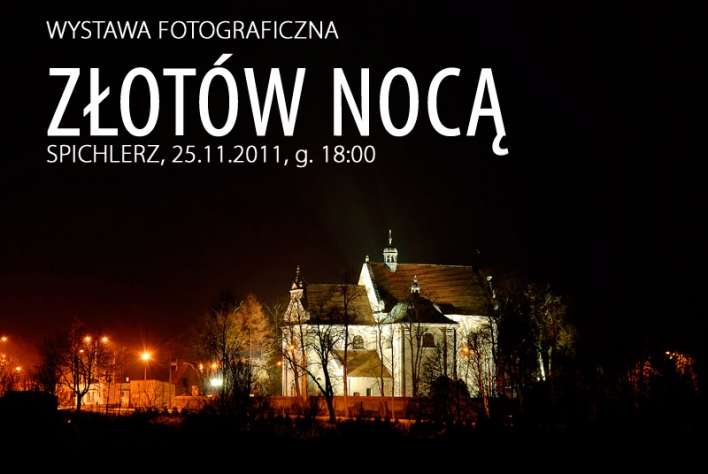Złotów Nocą na fotografiach