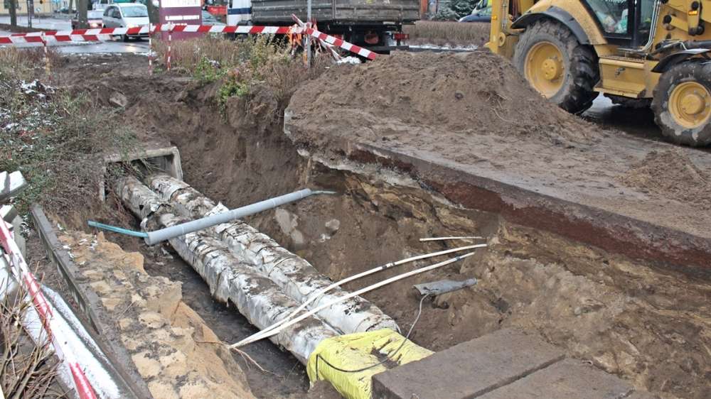 Wymiana rury ciepłowniczej przy ul. Bohaterów Westerplatte