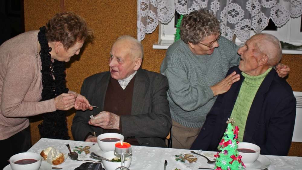 Wigilia dla seniorów w Samborsku