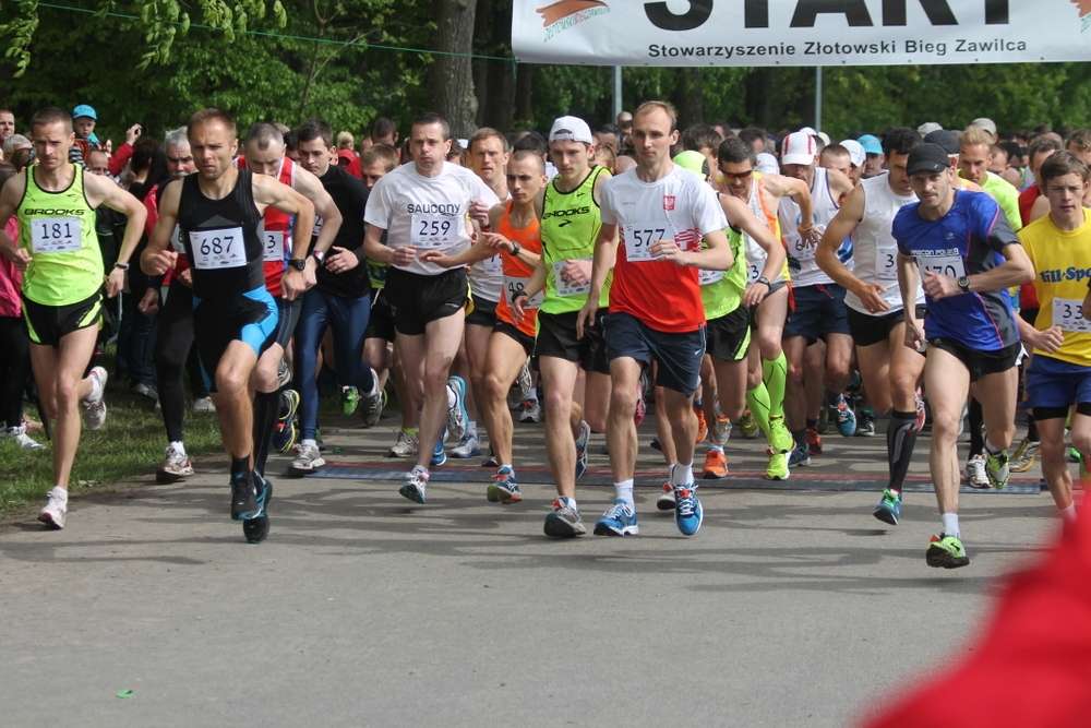 Bieg Zawilca 2014 - biegi młodzieżowe i bieg główny