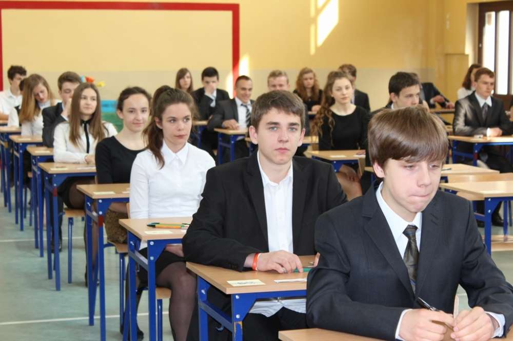1. dzień egzaminów gimnazjalnych w Gimnazjum nr 2 w Złotowie