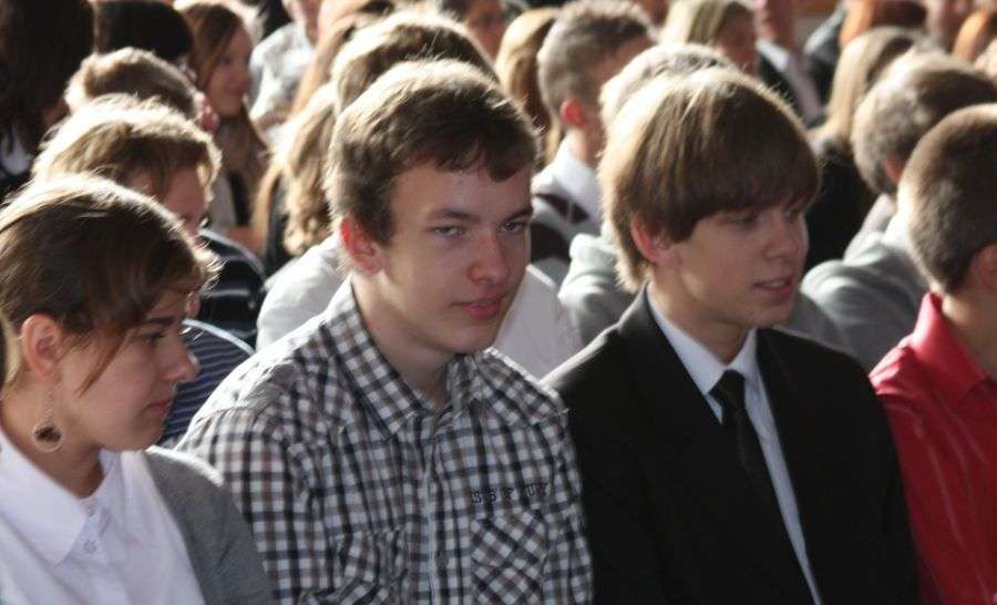 Uroczysty apel w ZSE