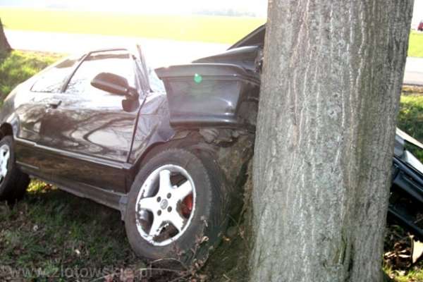 Kolizja drogowa przed Krajenką