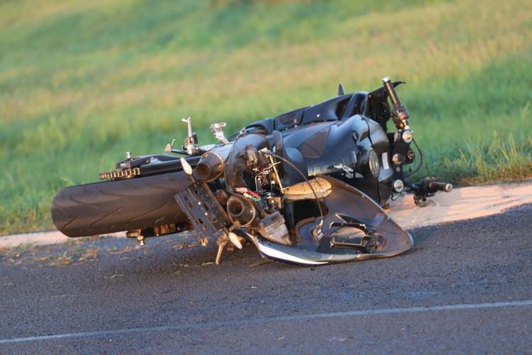 Zdarzenie drogowe z udziałem motocyklisty