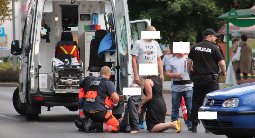 Potrącenie kierowcy skutera na ul. Norwida w Złotowie