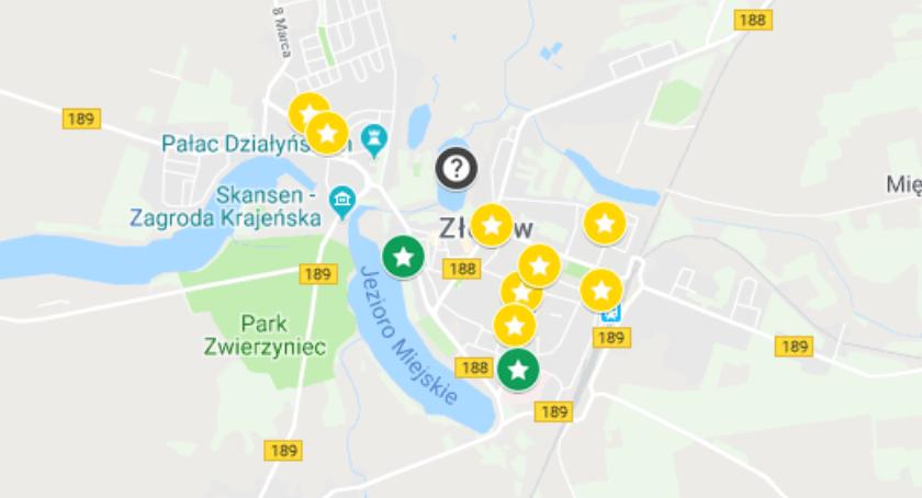 Lista lokali wyborczych w Złotowie wraz z granicami obwodu głosowania