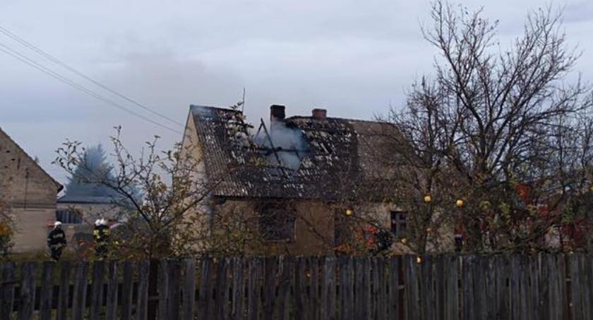 Pożar budynku mieszkalnego w Świętej