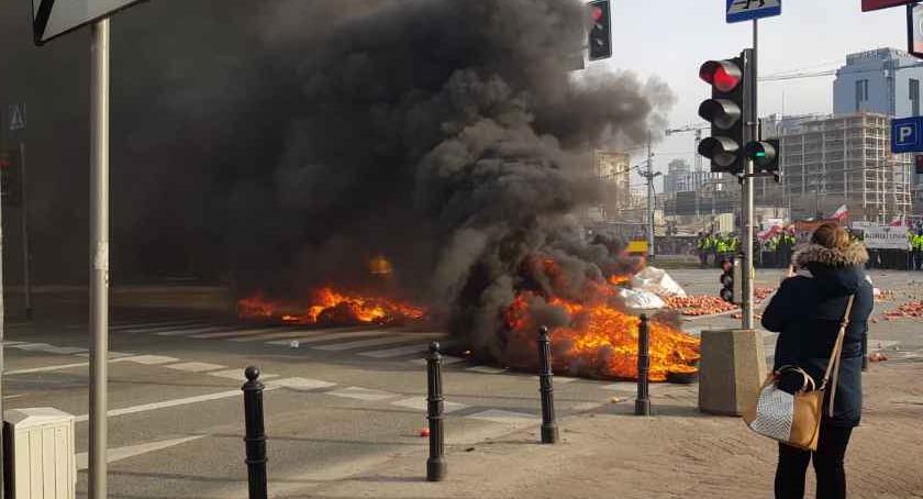Rolnicy protestują w Warszawie