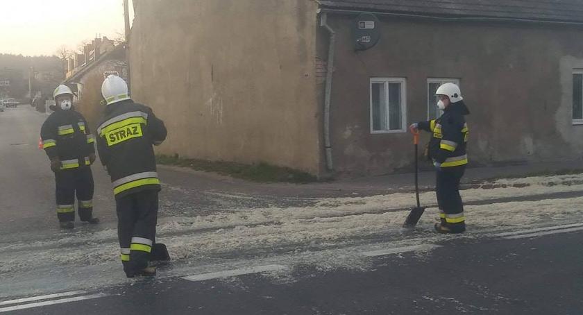 Odpady zwierzęce na jezdni w Jastrowiu