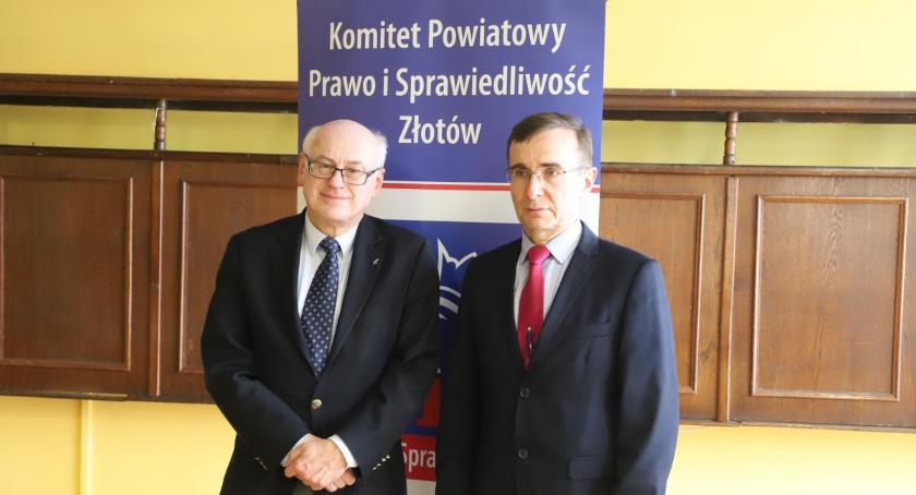Zdzisław Krasnodębski z wizytą w Złotowie