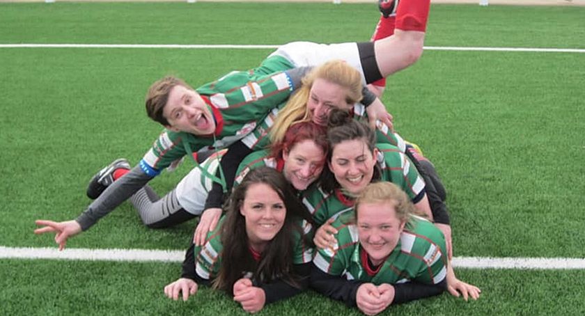 Ewelina gra w rugby