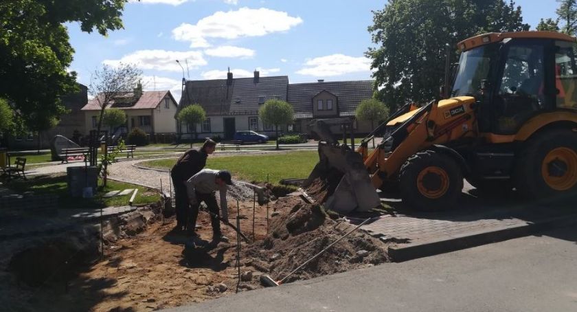 Trwają prace budowlane w Krajence 