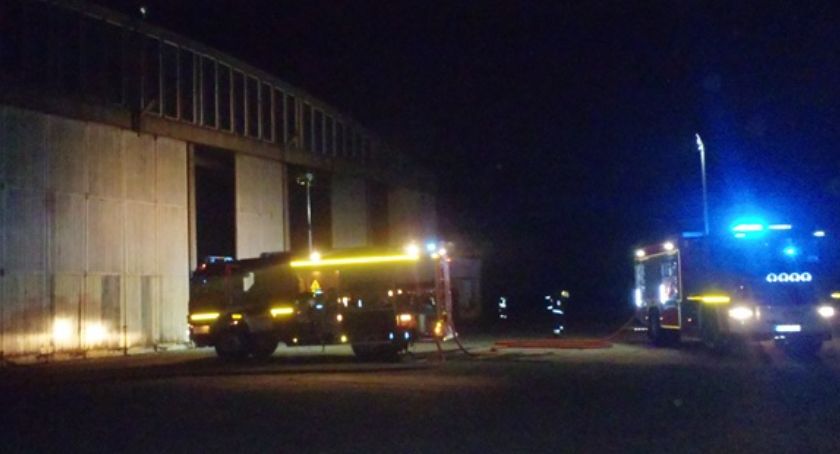 Nocny pożar w Lipce