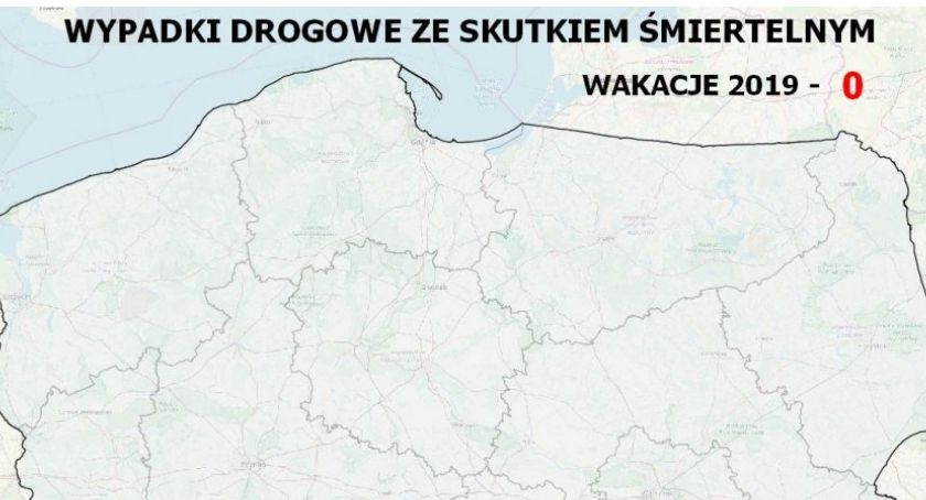Mapa wypadków drogowych ze skutkiem śmiertelnym – wakacje2019