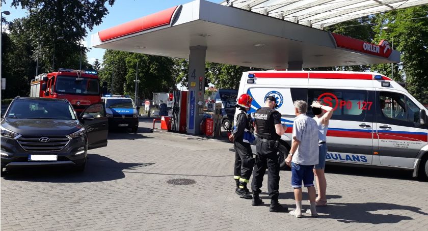 Kobieta w ciąży potrącona na stacji benzynowej