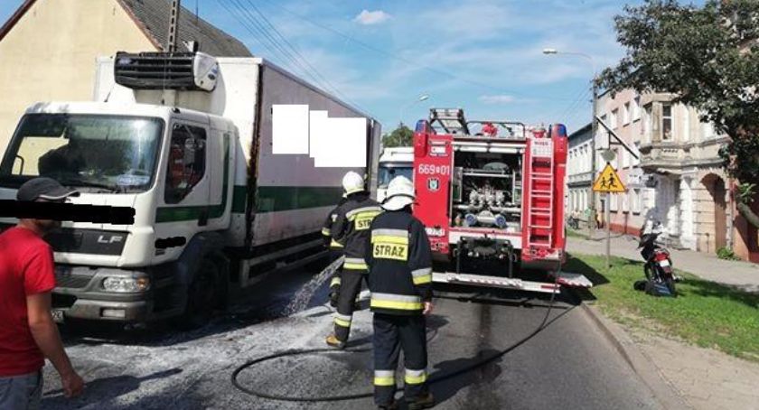 Pożar samochodu w Jastrowiu