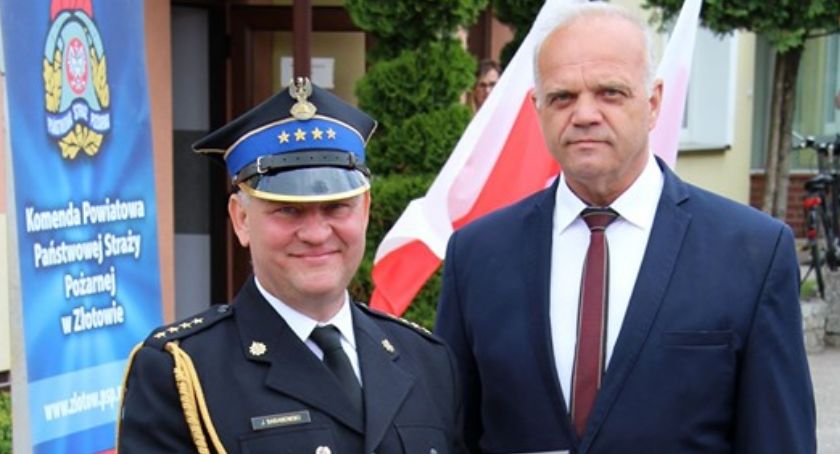 Pożegnanie Dowódcy Jednostki Ratowniczo-Gaśniczej Komendy Powiatowej Państwowej Straży Pożarnej w Złotowie