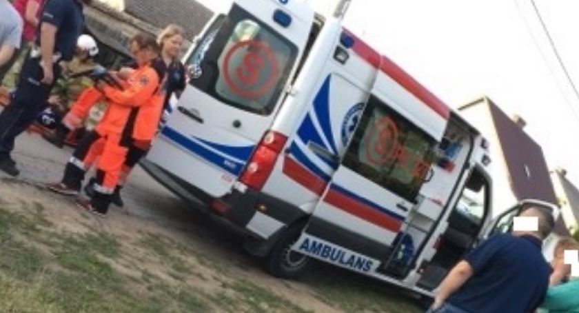 Zderzenie dwóch rowerzystów w Zakrzewie