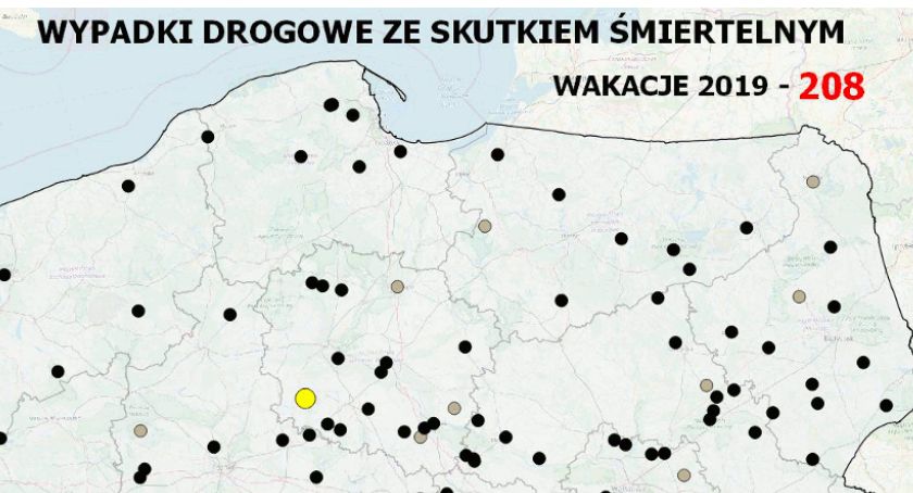 Coraz więcej wypadków ze skutkiem śmiertelnym podczas wakacji