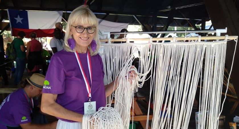 Jolanta Surma na IV Światowym Festiwalu Wikliny i Plecionkarstwa w Nowym Tomyślu