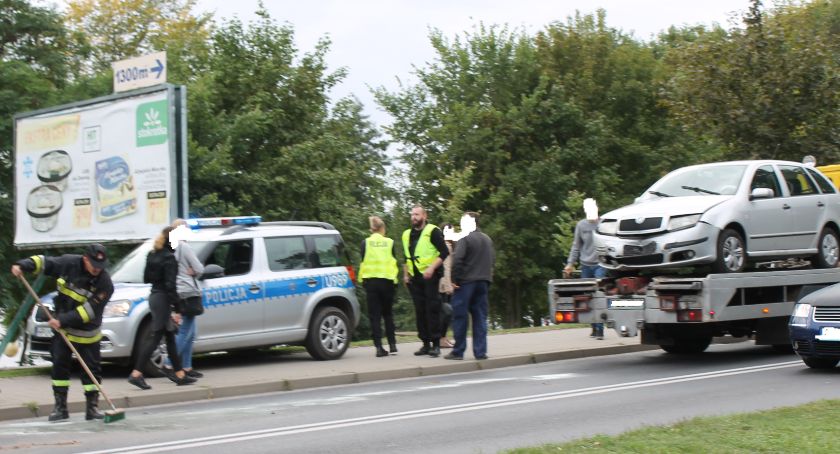 Kolizja na ul. Staszica w Złotowie