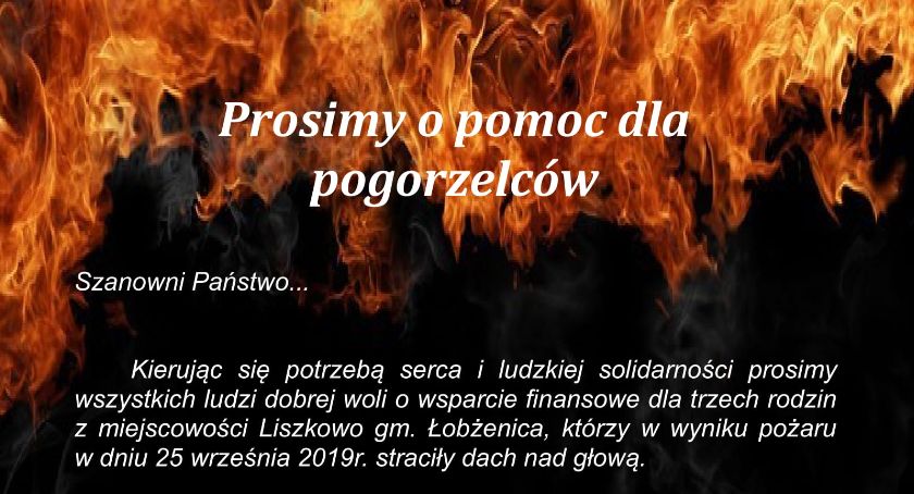 Apel o pomoc dla pogorzelców z Liszkowa