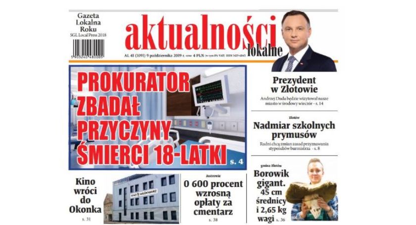 Nadchodzi najnowszy numer Aktualności Lokalnych