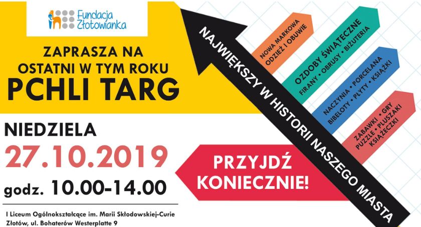 Ostatni w tym roku Pchli Targ z Fundacją Złotowianka