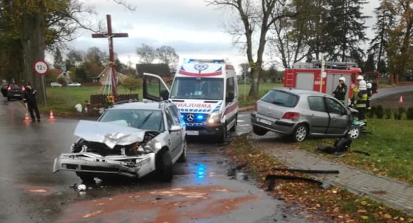 Wypadek w Głubczynie