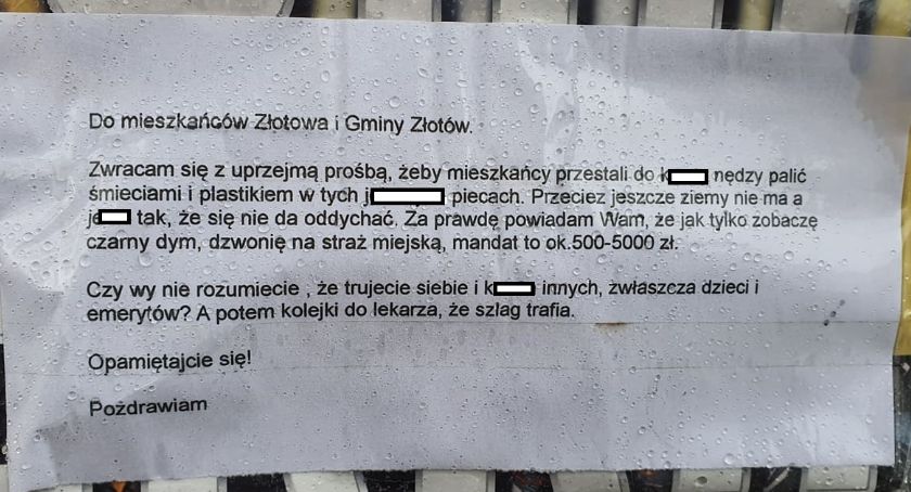 Mieszkaniec Złotowa w walce ze smogiem