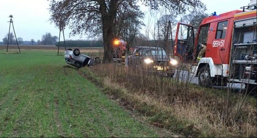 Z ostatniej chwili - wypadek koło Starej Wiśniewki 
