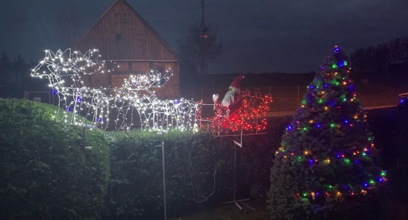 Świąteczne iluminacje w Lotyniu