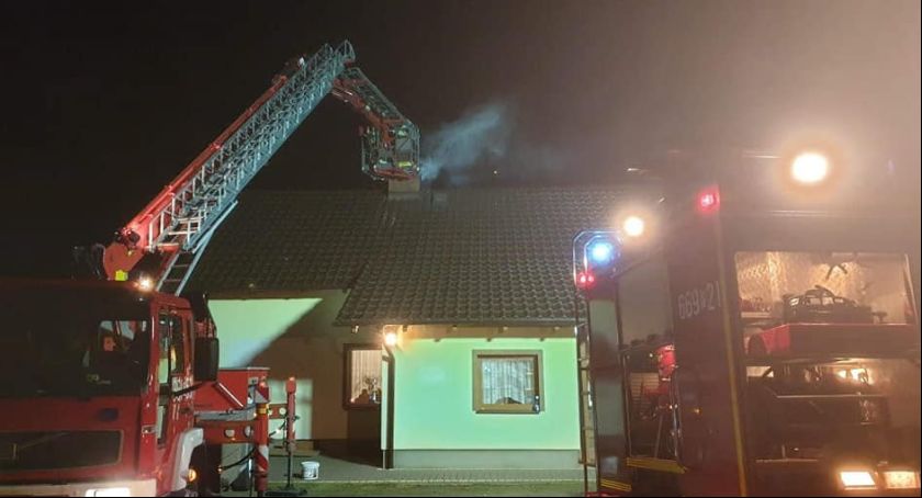 Pożar komina w Buczku 