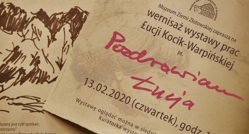 Wernisaż wystawy prac Łucji Kocik-Warpińskiej