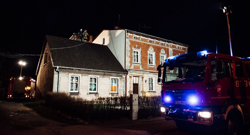 Pożar komina w Złotowie