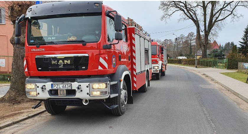 Pożar komina w Okonku