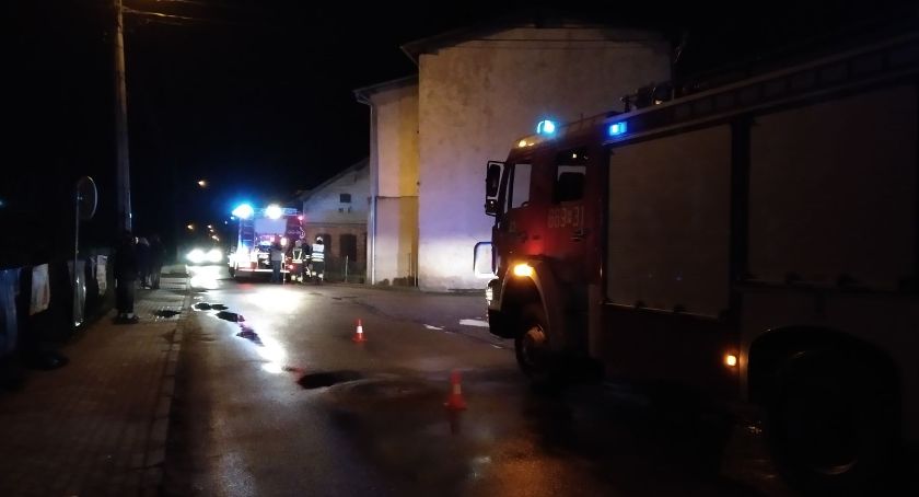 Pożar komina w Okonku