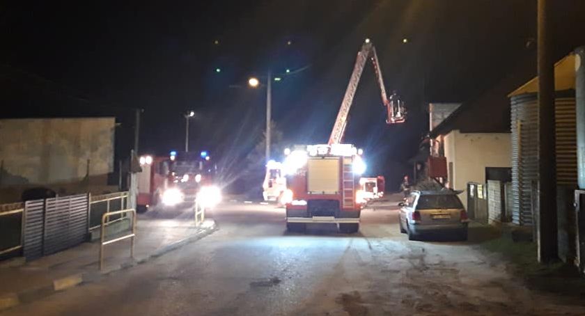 Pożar komina w Stawnicy