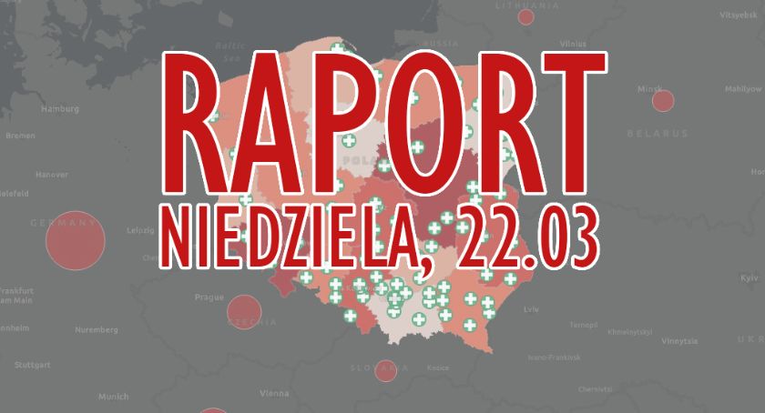 RAPORT Z POWIATU - KORONAWIRUS (niedziela, 22.03)