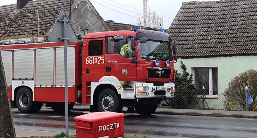 Pożar komina w Górznej