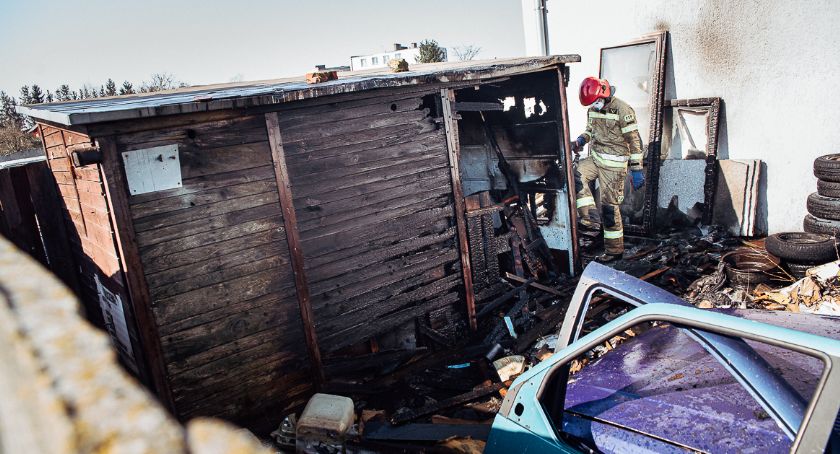 Klukowo: Pożar szopy gospodarczej