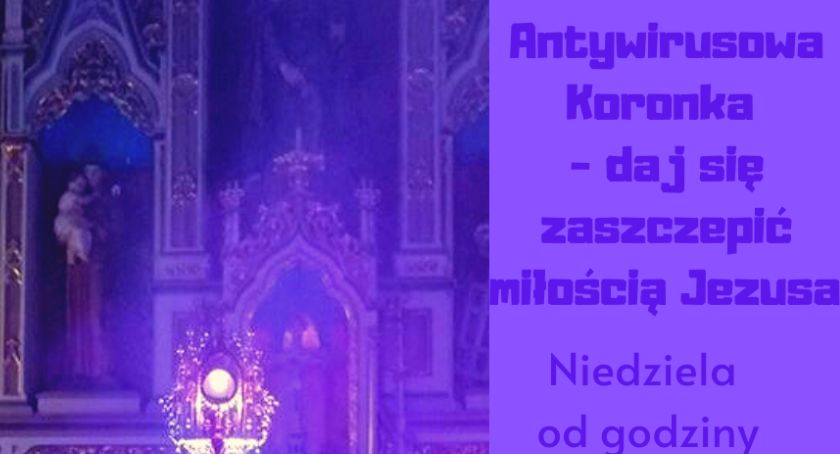 Antywirusowa koronka - parafia Św. Rocha zaprasza