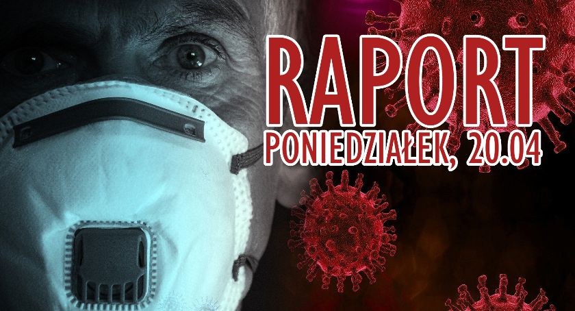 RAPORT Z POWIATU - KORONAWIRUS (poniedziałek, 20.04)