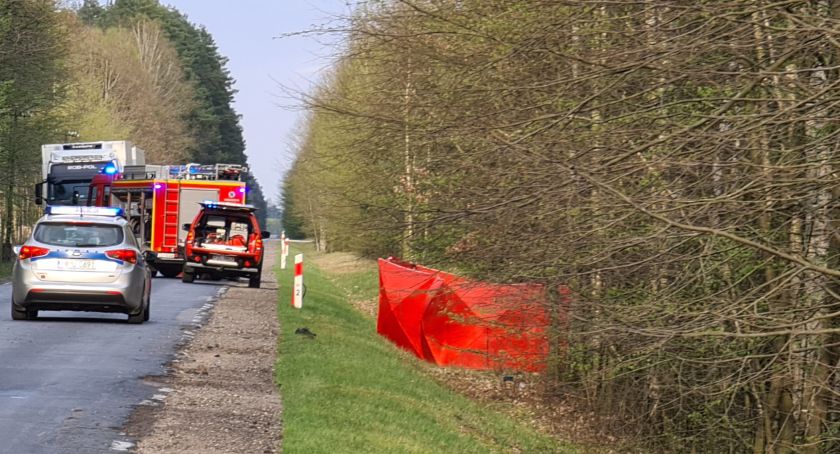 Tragiczna śmierć motocyklisty