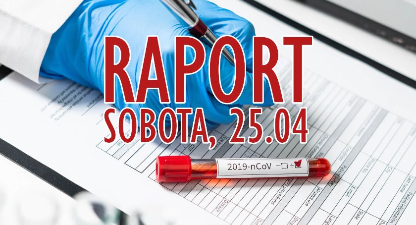 RAPORT Z POWIATU - KORONAWIRUS (sobota, 25.04)