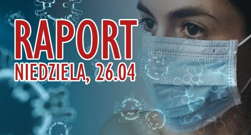 Koronaraport - niedziela 26 kwietnia