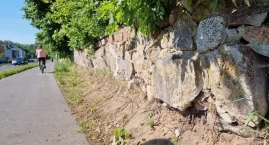 Problemy z murem zaczęły się wraz z przebudową Zamkowej