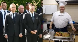 Prezydent w Zakrzewie, Robert Bagniewski w kuchni